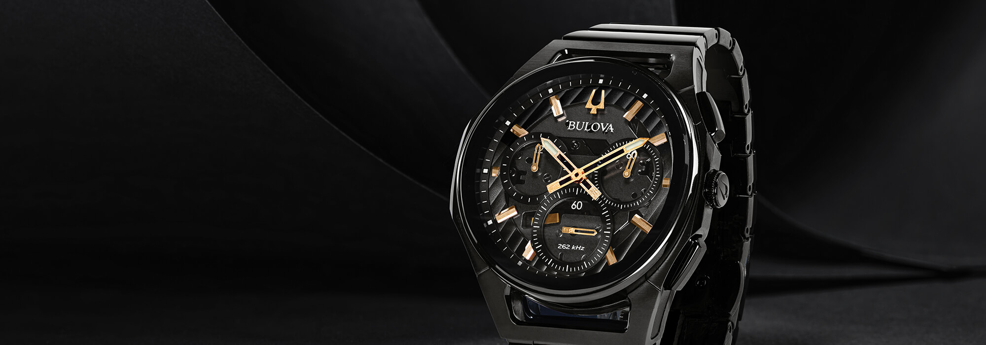 Bulova Orologio Uomo Classic - Automatico, Cassa Oro, Quadrante Nero E Fondello A Vista